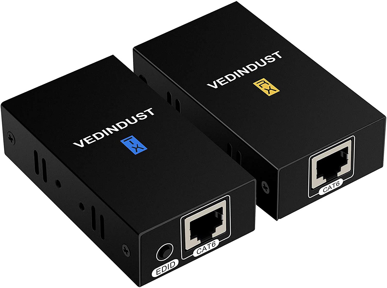 VEDINDUST HDMI Extender 200ft Over Ethernet Transmitter and Receiver Over Single Cat5e 6 7 Support Full HD 3D 1080P for PS4 PS5 Sky Xbox HDTV Player