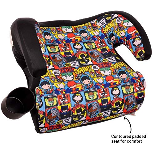 KidsEmbrace Backless Booster Car Seat, DC Comics Justice League Chibi