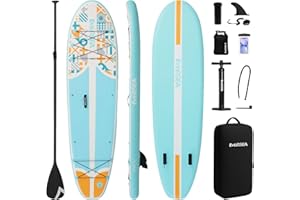 EVERSEA Inflatable Stand-Up Paddle Boards – Available 32"/33"/34" Widths Inflatable Paddle Board with SUP Accessories, Camera Mount, Basic All-Around SUP Board for All Skill Levels, Up to 450lbs