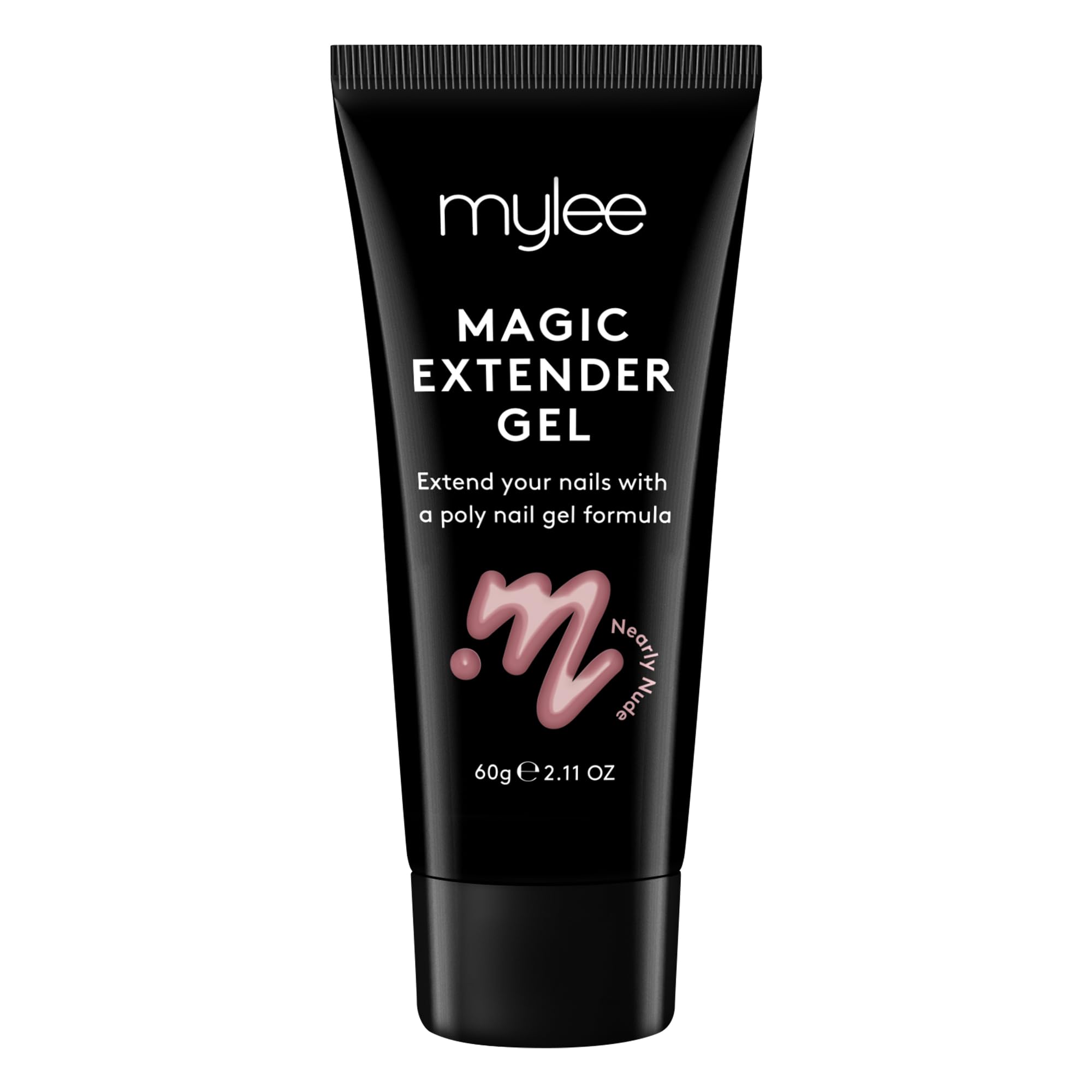 Mylee Magic Extender Gel [Nearly Nude] – Long Lasting Wear, Natural Look, Nail Extension Gel, for Beginners & Salon Professionals, Acrylic Nail Thickening Builder Gel, Nail Art - 60 Gram Tube
