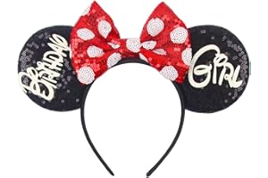 MADO Happy Birthday Mouse Ears Headbands for All Ages - Festive Ears Accessories for Girls, Boys, Women, and Kids
