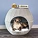 The Refined Canine’s Igloo Deluxe Pet Bed (Smoke)thumb 2