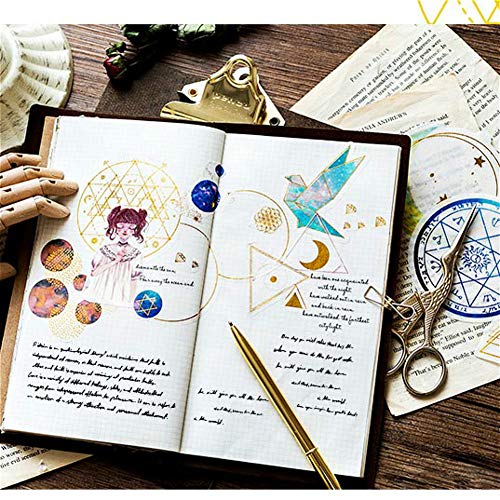 DIY Decorative Sticker, Last Night Stars Series Washi Sticker for Diary Album Notebook Scrapbook Lifelog Cute Stationery Sticker, Pack of 60pc(#1) - Thumbnail 4