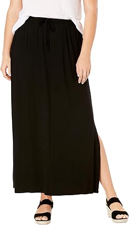 amazon plus size maxi skirts
