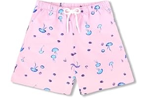 UPTRIS Girls Swim Shorts Beach Girl Board Shorts with Liner Quick Dry Toddler Baby Girls Swimming Trunks with Pockets 16M-14T
