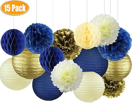 Centros De Mesa 50 Flores Azul Artificiales Para Decoracion Baby 