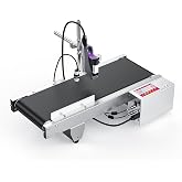 BESHENG JS740 Inkjet Coding Machine with Mini Conveyor Belt, Automatic Online Inkjet Printer with 42ml Original Quick-Drying Ink, Industrial Batch Code Printer Date/Barcode/QR Code/Number/Label
