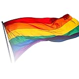 candiway Rainbow Flag Large Gay Pride Flag 5X3FT