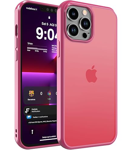 Amazon.com: NYCPrimeTech Neon Pink Case w/Bumper Edge for iPhone