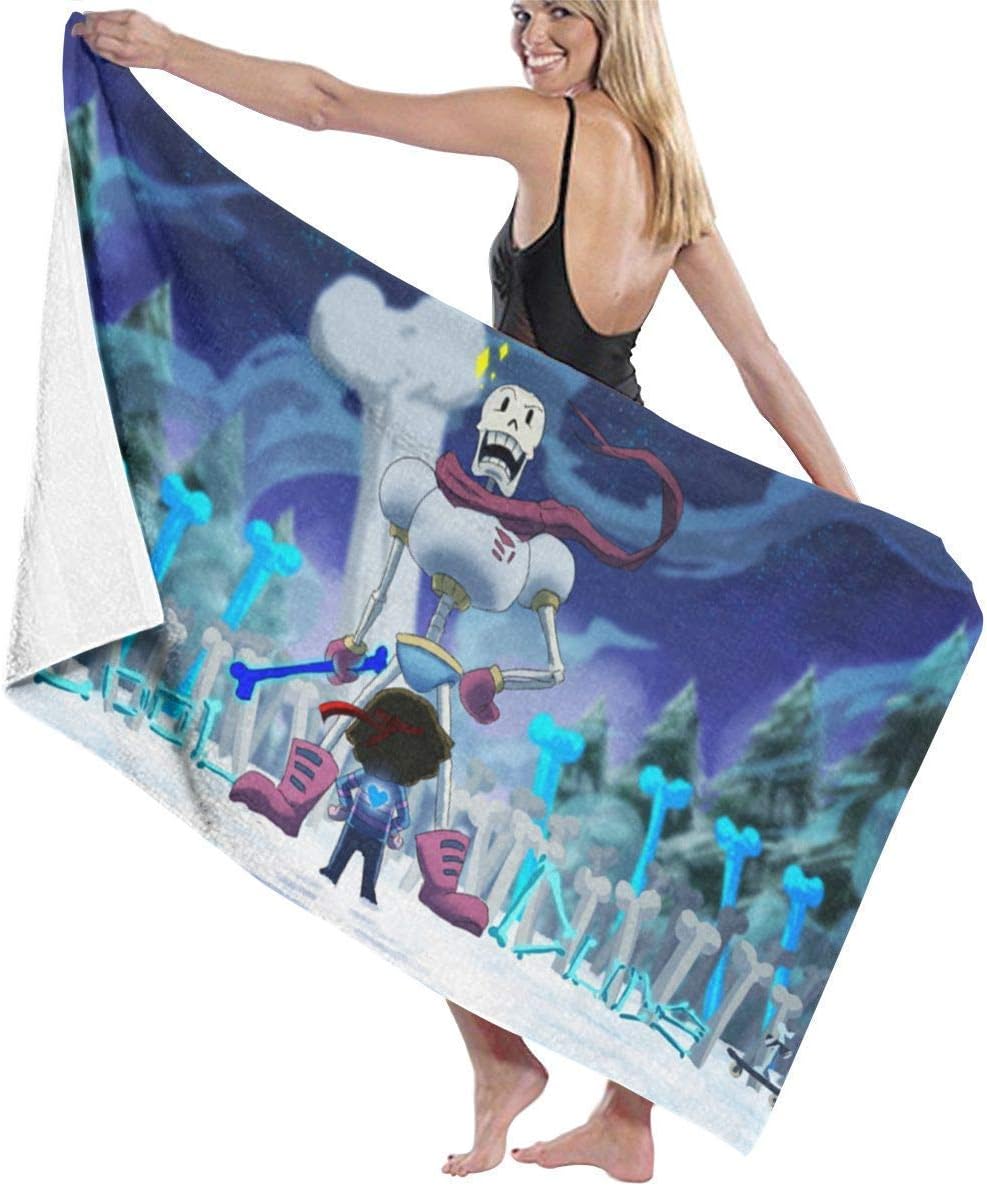 FSTGF Undertale Sans Cotton Beach Towel Microfiber Absorbent Bath Towels Quick-Drying Towel Blanket for Women,Kids£¬Men