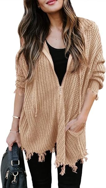 cardigan sweater with hoodie