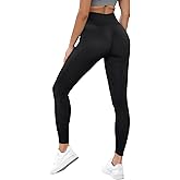 ROAD TO RESHAPE Women's Seamless High Waisted Sculpting Leggings with Tummy Control, No Front Seam Workout Yoga Leggings