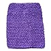 KADIWOW 2PCS Crochet Tutu Tops for Kids (9 INCH, Purple)