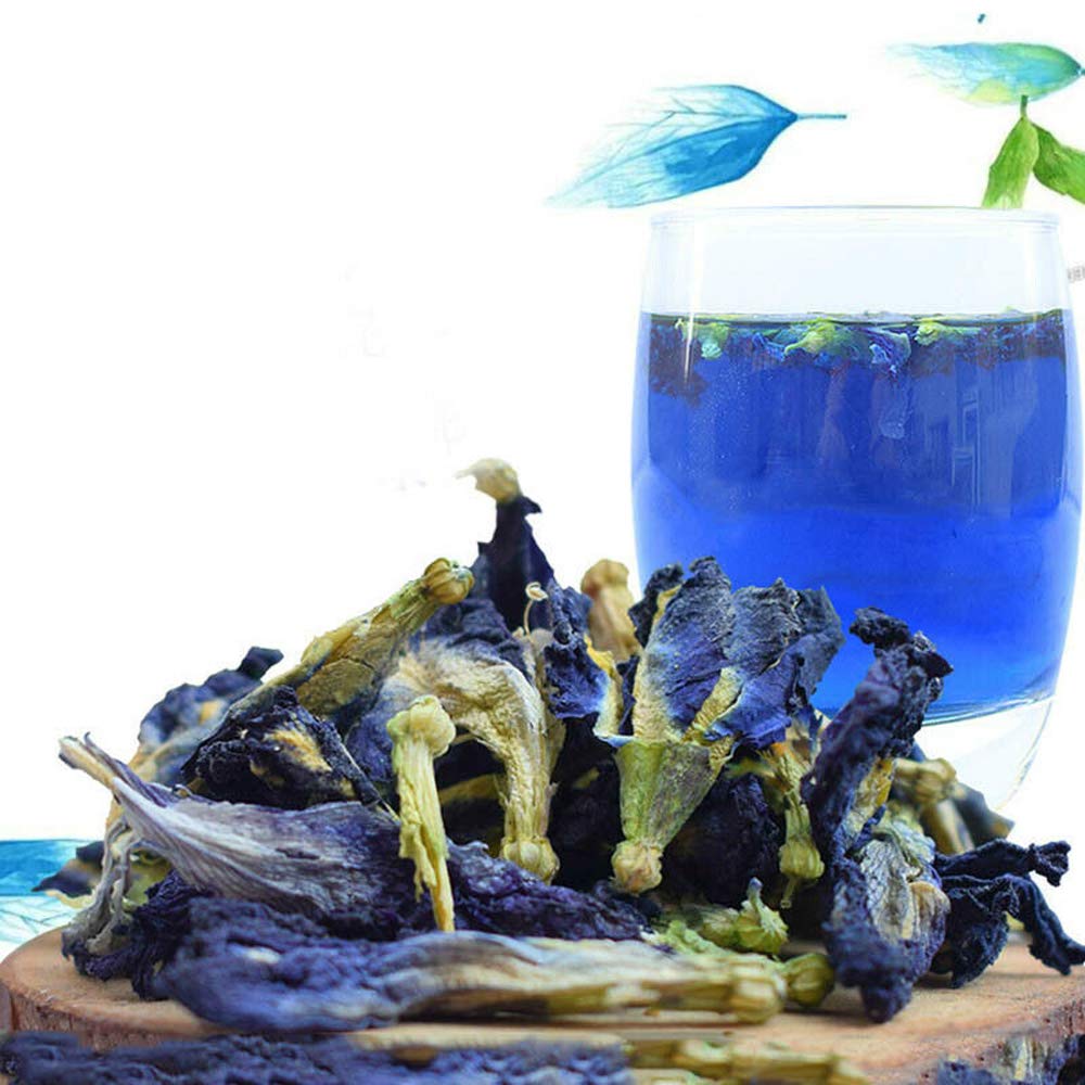 Clitoria Ternatea dry flower Butterfly Pea Tea Vitamin A Tea Blue Tea Herbal tea 1000g (2.2LB)
