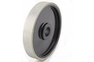 Drilax 6 inch Lapidary Diamond Coated Cabbing Grinding Polishing Wheel for Most Gem (Natural or Engineered) Stones, Granite, Marble, Glass, Tile Electroplate Medium Grit 240