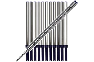 Jaymo Replacement for Cross Selectip 8521 - Measures 4.375 in / 111 mm Long - Gel Rolling Ball Pen Refill - 12 Blue