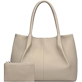 KKXIU Tote Bag for Women Vegan Leather Shoulder Purse Large Capacity Travel Bag