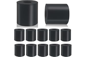 UNARTY 12 PCS Multi Purpose Rubber Spacer 1 Inch OD x 3/8 Inch ID x 1 Inch Thickness, Rubber Bushing Anti Vibration Spacer Thick Rubber Washers for Home and Car