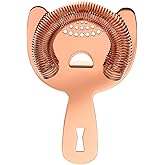 Barfly Heavy Duty Spring Bar Strainer, Copper Plated
