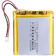 Liter energybattery 3.7V Lipo Battery 4000mAh Rechargeable Lithium ion Polymer Battery 125054 Lithium Polymer ion Battery with JST Connector