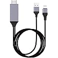 [Apple MFi Certified]Compatible with iPhone iPad to HDMI Adapter Cable,1080P Digital AV Connector Cord for iPhone12/11/11pro 