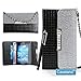 Galaxy S4 Case,By Caseland Galaxy S4 I9500 Case Diamond Squares Crystal Button Handbag Wallet PU Leather Flip Case With Chain, Black