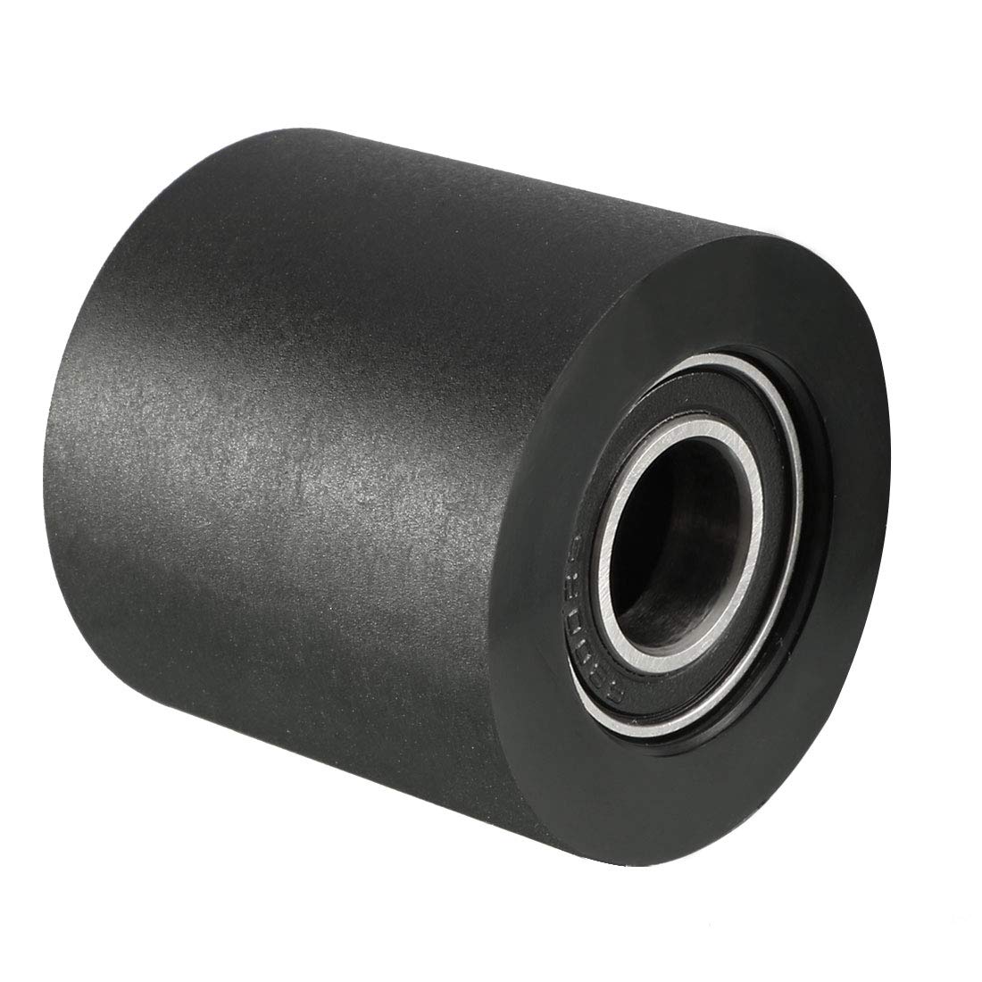 sourcing map 10x30x30mm Roller Idler Bearing Pulley Sliding Conveyor Wheel Black