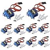 J-Deal&reg; 10x Pcs SG90 Micro Servo Motor TowerPro 9G RC Robot Helicopter Airplane Boat Controls