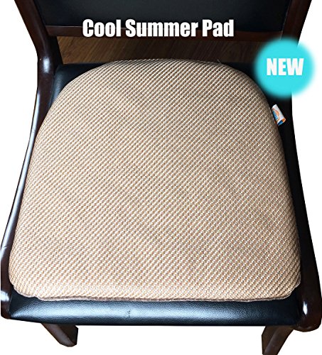 Sideli -2pc Summer Seat Cushion Soft Pad Breathable Office/Home Chair Cover Mat (2, Summer Pad)