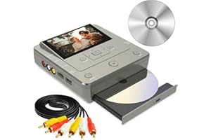 CLARIVIEWS VHS to DVD Recorder,VCR to DVD Recorder,VHS/VCR/Camcorder to USB Device/SD Card/HDD,Smart Phone WiFi to DVDs/USB/SD/HDD Copy, TV Recording【Comes with 10 Free DVD-R 】