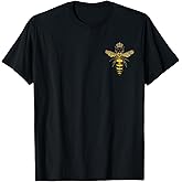 Vintage Queen Bee Earth Day Nature Love Save The Bees T-Shirt
