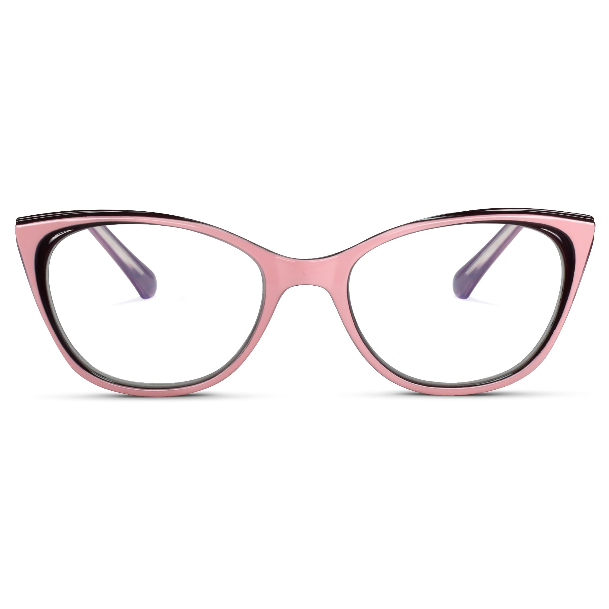 Photo 1 of 2SeeLife Narrow Cat Eye Reading Glasses for Women – Small–Medium Fit, Sturdy Frame, Spring Hinges, Stylish Cateye Readers, Pink, +1.25