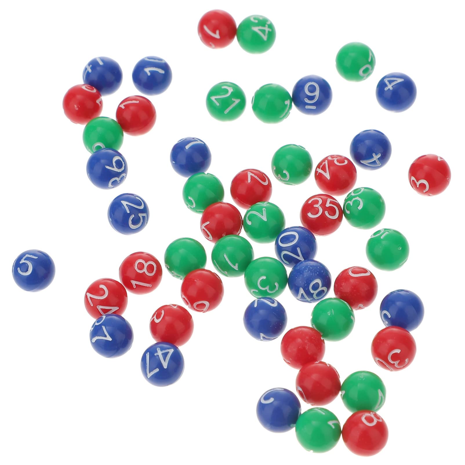 Zerodeko Pack of 49 Ball The Machine Balls Bingo Tombola s Made of Plastic Capsules Table Tennis Pong s Pong s Lost Bingo Lotto Pog Mini Plastic Child Chewing Gum
