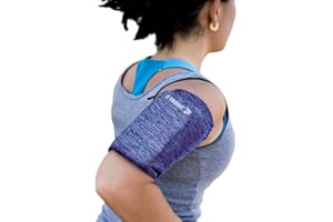 E Tronic Edge Phone Holder for Running, Cell Phone Arm Bands with Reflective Logo, Phone Strap Armband Fits iPhone and Androi