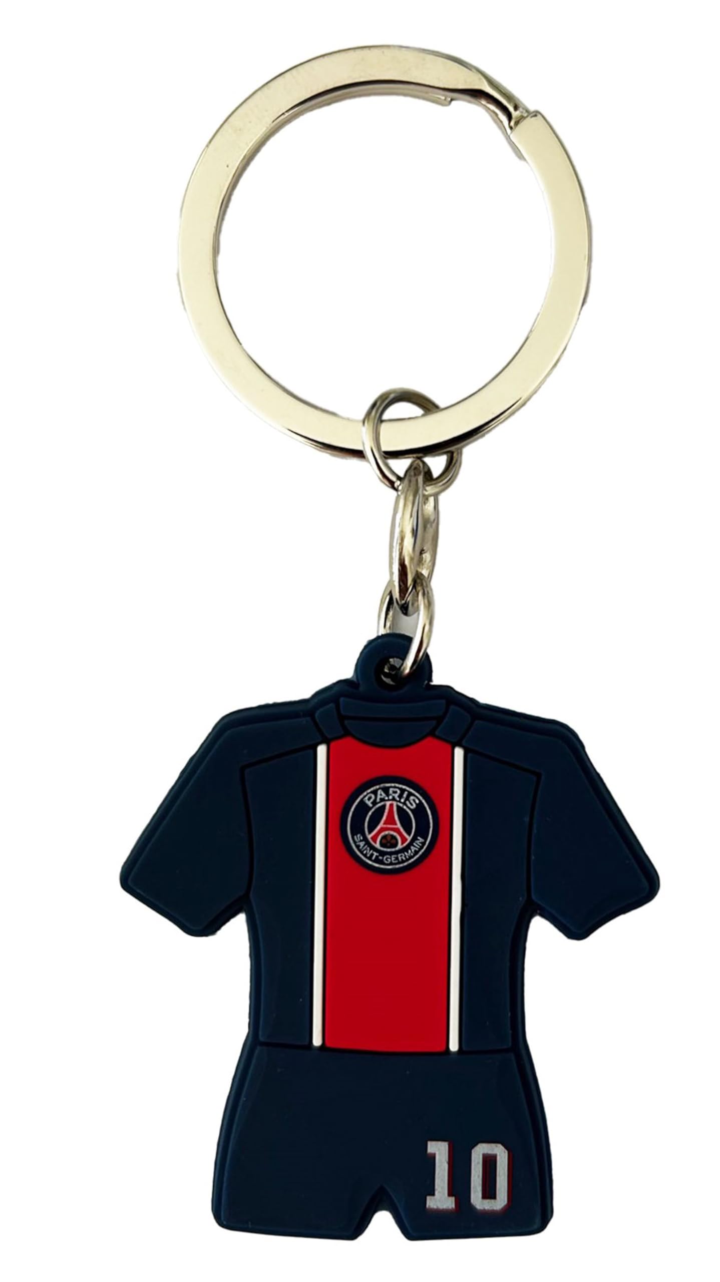 Paris Saint-Germain Official Collection Ousmane Dembélé PSG Jersey Keyring, Blue, One size