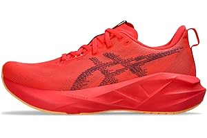 ASICS Men's NOVABLAST 5 Running Shoes,11.5,Flash RED/EDO Purple