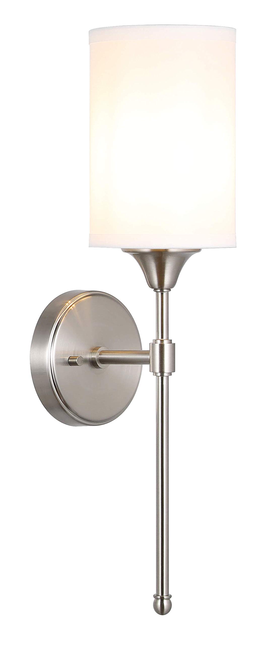 thumbnail image 2 of XiNBEI Black Bathroom Vanity Light - 3 Light Modern Wall Fixture With White Glass Shades 2 of 14