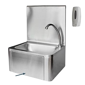 Waschbecken Chromstahl Industrie