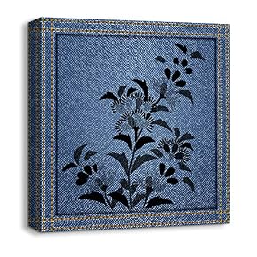 Canvas Wall Art Beautiful Jeans Fabric...
