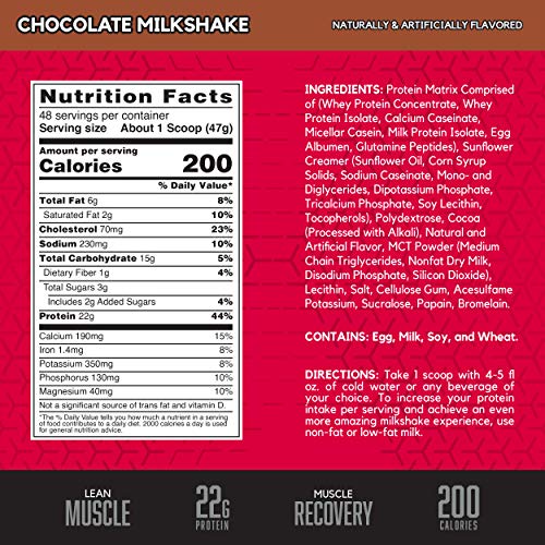 BSN SYNTHA-6 Whey Protein Powder, Micellar Casein, Milk Protein Isolate, Chocolate Milkshake,...