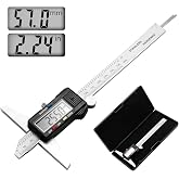 TOOGOND Digital Depth Caliper Electronic Depth Gauge Caliper Depth Rule for Accurate Depth Measurement and DIY Use 0-150mm 0.01mm