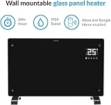 Devola 1.5kW Wifi Smart Glass Panel Heater Black DVPW1500B Lot 20 view 5