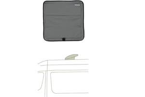 VanEssential Magnetic Insulated Roof Vent Sun Cover for MaxxAir Fan, Fantastic Fan 16.5" x 16.5" (CHARCOAL GRAY)