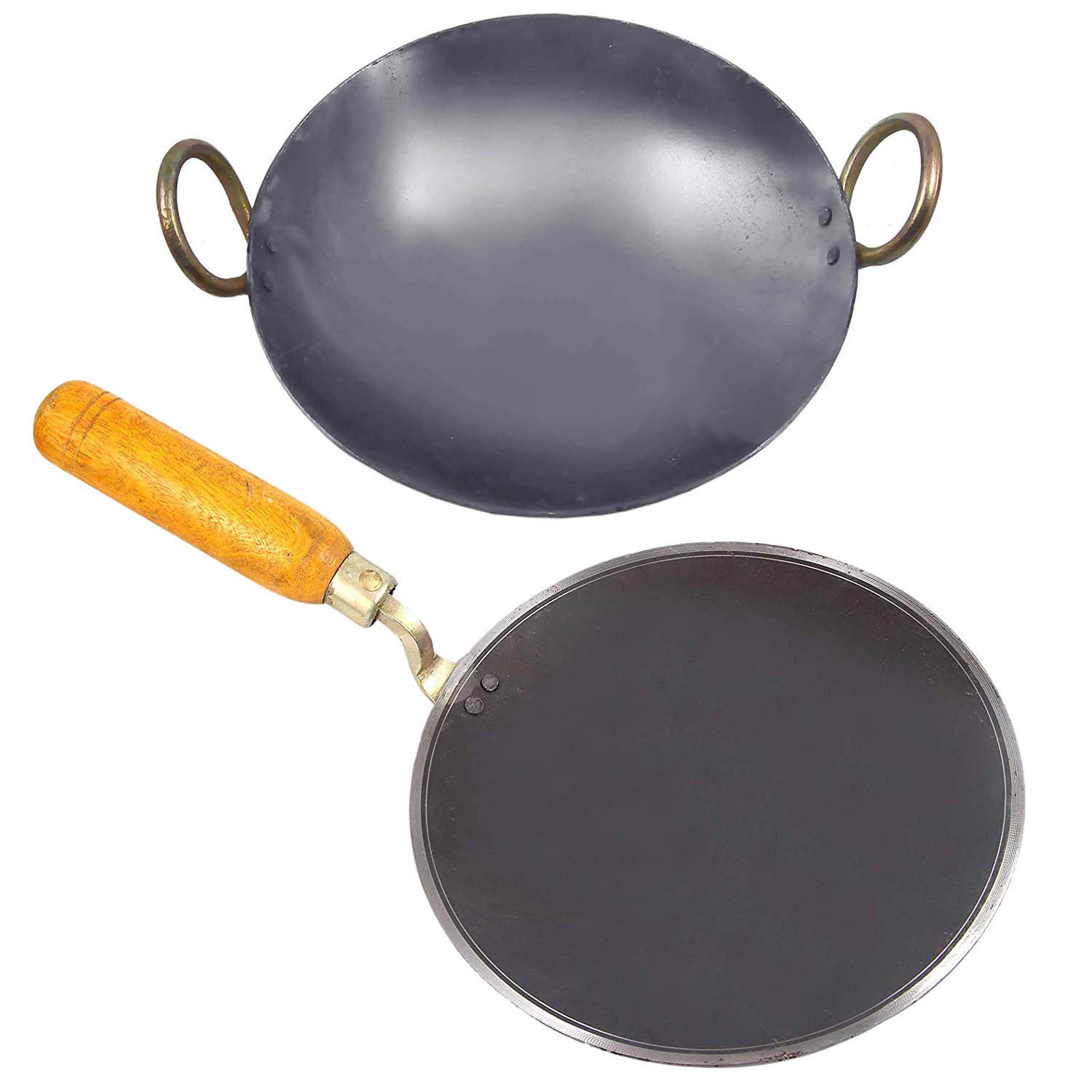 Buy KITCHEN SHOPEE Iron Cookware Set Black Online at Low Prices in