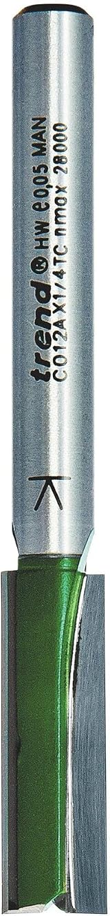 Trend Trend CraftPro Straight Router Cutter Bit 1/4 Shank 8mm Ø 25mm view 2