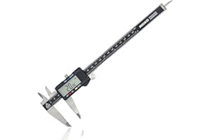 NEIKO 01408A 8” Electronic Digital Caliper Extra Large Display | 0-8 Inches | Inch/Fractions/Millimeter Conversion | Polished