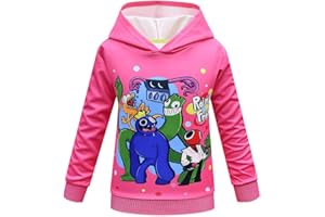 DYWPYCLQ Kids Boys Hoodies Girls Clothing Fashion Sweatshirts Teenager top Game Cartoon Pullover Rainbow Friends 4-13years