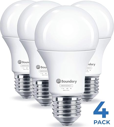 Boundery Emergency Power Failure Led Light Bulb 4 Pack Safety