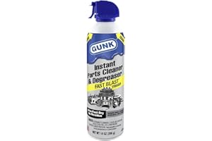 Gunk Instant Parts Cleaner and Degreaser with Fast Blast Trigger Ultra Fast Dry and No Residue Formula, 14 Ounces, Pack of 12