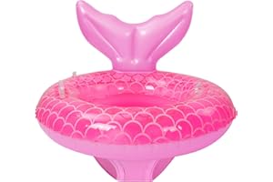 IEFOAH Baby Pool Float,Mermaid Inflatable Swimming Float Ring with Seat Handle,Infant Pool Floaties for Baby Girls Boys Toddlers